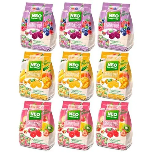 Produktbild: Uniconf NEO Botanica SMOOTHIE und BonRoll Set: Fruchtgummibonbons in 5 Geschmacksrichtungen (1,6 kg)