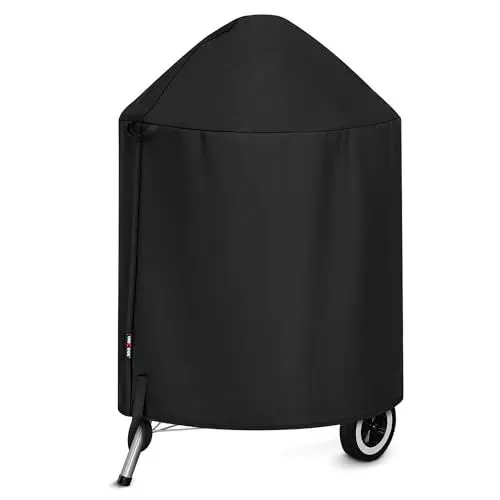 Produktbild: Unicook Kugelgrill Abdeckung Grill Abdeckhaube für Weber 7150, Grillabdeckung Wetterfest Wasserdicht Schutzhülle Oxford Gewebe Abdeckplane für Gasgrill BBQ, Φ70x96 cm
