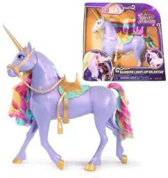 Produktbild: Unicorn Academy Licht-Magie Wildstar - mit Lichteffekten und Musik, ca. 28 cm großes Einhorn zur beliebten Netflix-Serie, für fantasievolles Rollenspiel, für Kinder ab 4 Jahren