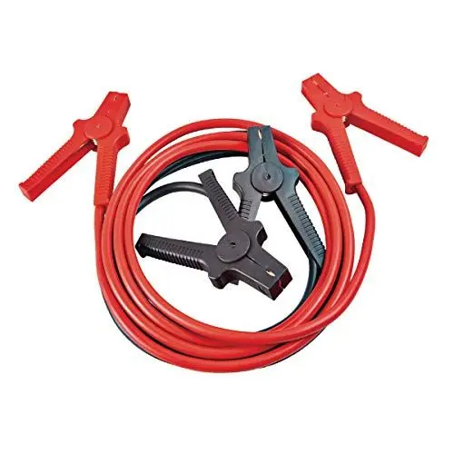 Produktbild: Unicraft Starthilfekabel (vollisolierte Polklemmen, Kabellänge 2x4,5 m, für 12 V / 24 V Batterien), 6860002