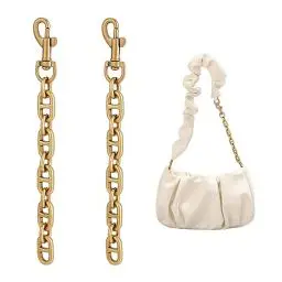 Produktbild: UNICRAFTALE 2 STK Legierung Taschen Verlängerungskette 17.2 cm Antikgold Geldbörsenriemen Verlängerungen Mit Drehbarem Karabinerhaken Geldbörsen Ersatzkettenriemenzubehör Für Umhängetaschen