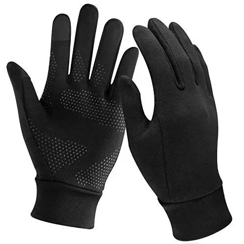 Produktbild: Unigear Touchscreen Handschuhe, Herren Damen Sporthandschuhe Handschuhfutter Outdoor Laufhandschuhe Warme Winddichte Winterhandschuhe Anti-Rutsch Full Finger für Laufen, Fahren, Radfahren, Wandern