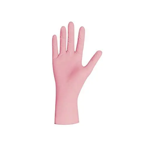 Produktbild: UNIGLOVES - Pink PEARL® Passgenaue Einweghandschuhe aus Nitril | Lebensmittelecht, puderfrei & latexfrei | hohe Festigkeit & Haltbarkeit | 100 Stück | Einmalhandschuh L