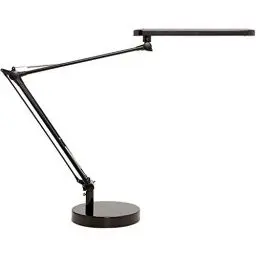 Produktbild: Unilux LED Schreibtischlampe Mambo, dimmbar 3.000 bis 5.000K, 900LUX, 7W, mit Klemme und Fuß, Lichtfarbe einstellbar, schwarz/weiß