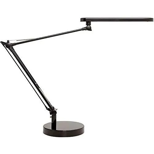 Produktbild: Unilux LED Schreibtischlampe Mambo, dimmbar 3.000 bis 5.000K, 900LUX, 7W, mit Klemme und Fuß, Lichtfarbe einstellbar, schwarz/weiß