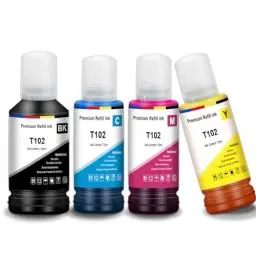 Produktbild: UniPlus Tinte E102 ET-2850 ET-4850 ET-3850 ET-2856 ET-2750 Druckerpatronen Kompatibel für Epson E102 Multipack Refill Kompatibel für Epson Ecotank ET-4856 ET-15000 ET-4700 ET-3750 ET-4750 ET-4500 2756