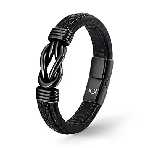 Produktbild: UNIQAL | Unendlichkeit Leder Armband 