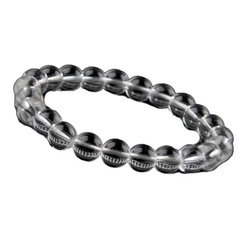 Produktbild: Unique Chakra dezentes Bergkristall Perlen Armband Ø 6mm Energiearmband Heilsteine dehnbar unisex Juweliers Qualität