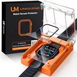 Produktbild: UniqueMe für 2 Stück Apple Watch Ultra 2/1 49mm Full Screen 7H Displayschutz - (Sicherer Halt) Langlebigste & 3D Vollabdeckung - Blasenfrei, Kratzschutz und Klarheit für Ihre Apple Watch 49mm Folie