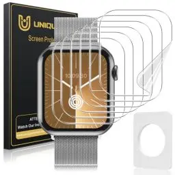 Produktbild: UniqueMe für Apple Watch 42 mm Schutzfolie - 6 Stück Flexible TPU Folie, Maximale Abdeckung Selbstheilung Displayschutz Folie für iWatch Series 10 42 mm
