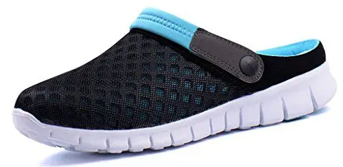 Produktbild: Unisex Clogs Hausschuhe Muffin Unten Alltägliche Drag Pantolette Sommer Beach Schuhe Sandalen für Damen Herren, Blau, 39 EU