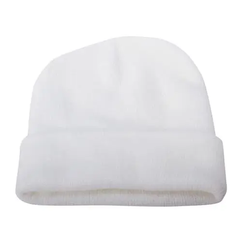 Produktbild: Unisex Strickmütze und Winter Paar einfache Pullovermütze Damenmützen Modern (White, One Size)