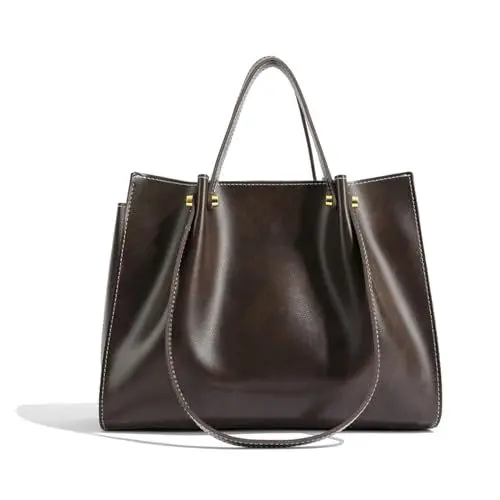 Produktbild: unisoul Handtasche Damen Groß Elegant Einfache Umhängetasche PU Leder Tote Shopper Bag Frauen Gross Schultertasche Multi-tasche Beuteltote Hobo Tragetasche für Arbeit Schule Büro Lässig