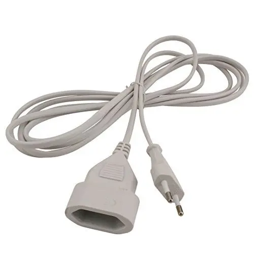 Produktbild: UNITEC Euro-Verlängerung mit Stecker und Kupplung, 3m, weiß