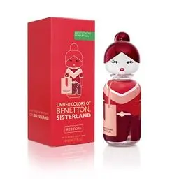 Produktbild: United Colors of Benetton – Sisterland Red Rose, Eau de Toilette für Damen – Frischer, moderner und junger Duft – Blumige und fruchtige Noten – Ideal für tagsüber – 80 ml