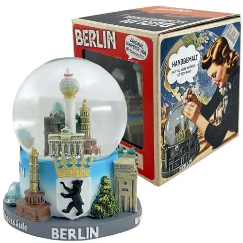 Produktbild: United1871 Berlin Schneekugel, Berlin Souvenirs, Snowglobe, Souvenir Deutschland, Deutschland Souvenir in Geschenkbox