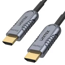Produktbild: UnITEK Human friendly Glasfaser Kabel 15 M HDMI 2.1 AOC 8K 120Hz (Unterstützung PS5 4K @120Hz) | Unterstützt Technologien: QMS Qucik Media Switching, Dolby TrueHD, QFT, QMS, ALLM, eARC, EDID, DSC