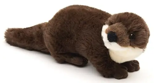 Produktbild: Uni-Toys - Eco-Line - Otter, stehend - 100% recyceltes Material - 25 cm (Länge) - Plüsch-Otter - Plüschtier, Kuscheltier