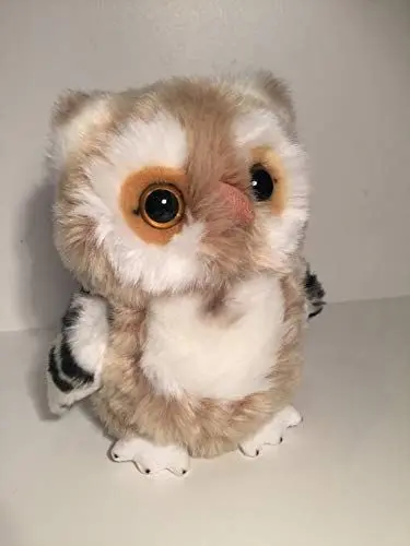 Produktbild: Uni-Toys - Eule beige-weiß - 18 cm (Höhe) - Plüsch-Vogel - Plüschtier, Kuscheltier