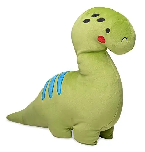 Produktbild: Uni-Toys - Plüsch-Kissen - Dinosaurier grün - Ultra-weich - 38 cm (Länge) - Plüsch-Dino - Plüschtier, Kuscheltier