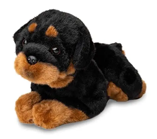 Produktbild: Uni-Toys - Rottweiler, liegend - 30 cm (Länge) - Plüsch-Hund - Plüschtier, Kuscheltier