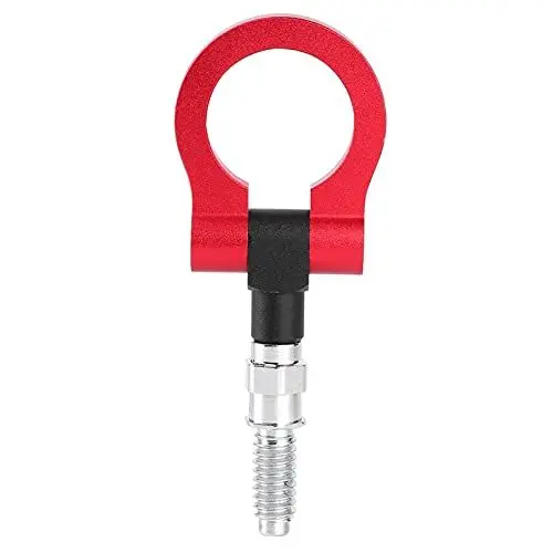 Produktbild: Universal Auto Abschlepphaken Abschleppring Kit, Auto Anhänger Aluminiumlegierung Front Abschlepphaken Öse Abschlepphaken Kit für E-Serie (rot) für Abschleppöse Transit Connecttow Hooktow Haken Rings