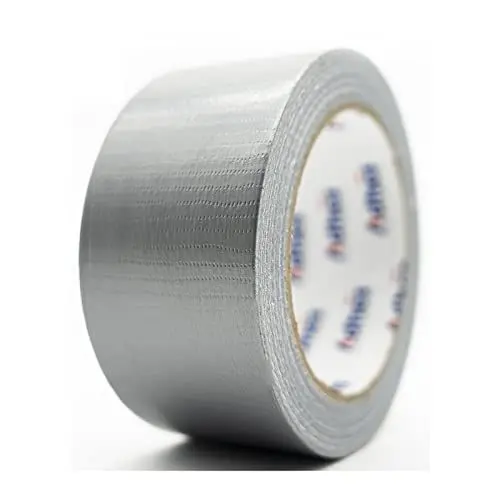 Produktbild: Universal Gewebeklebeband, Gewebeband Panzerband handreißbar wasserfest für Anwendungen wie Markieren, Abdichten, Bündeln - 1 Rolle (Silber, 48mm x 50 m)