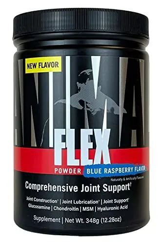 Produktbild: ANIMAL Flex Comprehensive Joint Care - 4 einzigartige Komplexe für Gelenke, Knochen & Knorpel - mit Vitamin A & E, Glucosamin, Leinsamenöl & Hyaluronsäure - Blue Raspberry, 369g