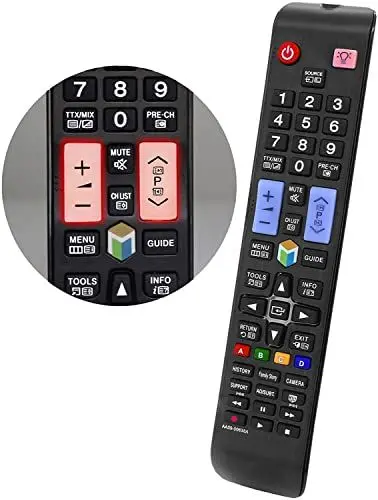 Produktbild: Universal Samsung Ersatzfernbedienung für Samsung Fernbedienung Samsung Fernseher sofort einsatzbereit