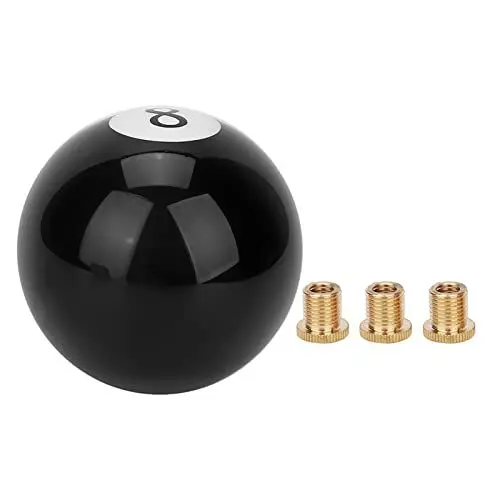 Produktbild: Universal Schwarz 8 Billardkugel Rund Auto Schaltknauf Hebel Griff Shifter