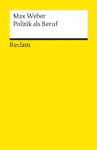 Produktbild: Universal-Bibliothek Nr. 8833: Politik als Beruf
