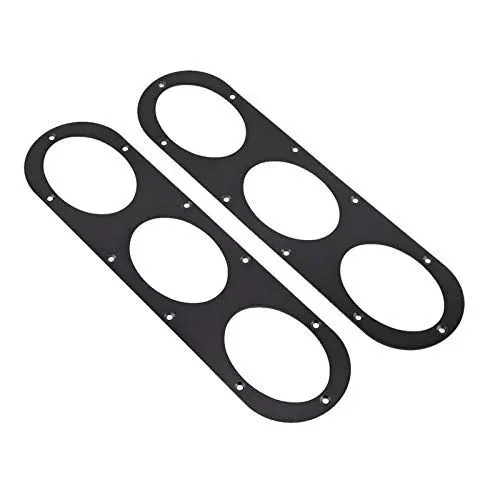 Produktbild: 2 Stück Schwarze Aluminiumlegierung Auto Stoßstange Hinten Race Diversion Diffusor Panel