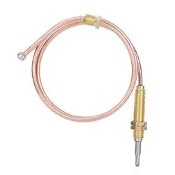 Produktbild: Universal-Thermoelement, Gasbrenner mit Gewindeheizung Ersatz-Thermoelement-Kit-Adapter Gas-Terrassenheizung für Gasöfen Induktionsherd Gasherd Boiler Kamin BBQ-Grill Warmwasserbereiter M8 600mm