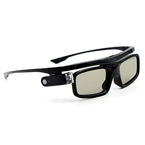 Produktbild: Universelle 3D-Brille, Wiederaufladbare 144-Hz-DLP-LinK-3D-Aktiv-Shutter-Brille, LCD-Linse, 3D-Brille für 3D-DLP-Orojektoren, USB-Aufladung, 45-mAh-Lithiumbatterie, 40 Stunden Ununterbrochene(GL1800)