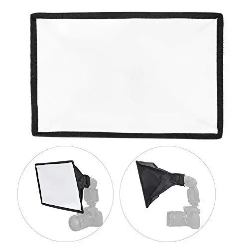 Produktbild: Universeller Speedlite-Softbox-Diffusor, Tragbares Fotografie-Werkzeug für Kamerablitzlicht, Professionelle Reflektierende Silberne Innenseite, Faltbares Design