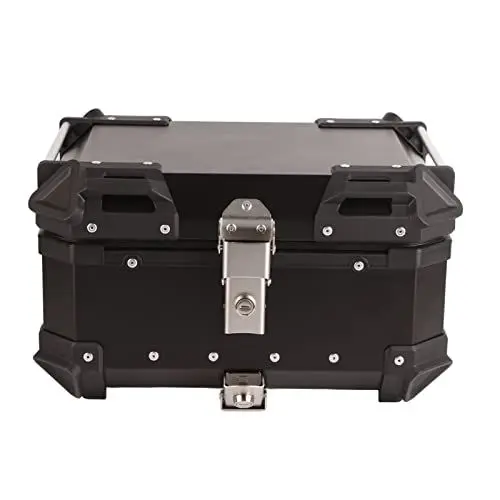 Produktbild: Universelles Motorrad-Topcase, 28 L, Aluminiumlegierung, Wasserdicht, Rostbeständig, für Motorräder (Schwarz)
