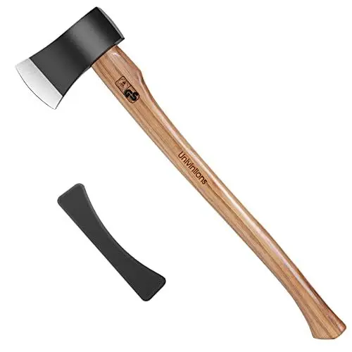 Produktbild: UNIVINLIONS ca. 1,9 kg Holzaxt Forstaxt Spaltaxt Universalaxt mit Schutzhülle Schwere Waldaxt Fällaxt Outdoor Axt für Garten Wald usw.