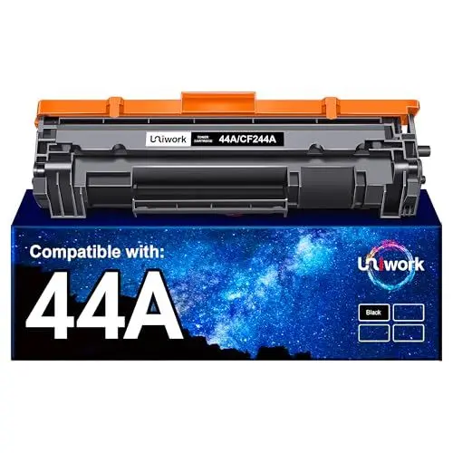 Produktbild: Uniwork 44A CF244A Toner Schwarz für HP 44A CF244A Toner-Kartusche, Kompatibel für HP MFP M28w M28a M29a M29w M28 M29 HP Laserjet Pro M15w M16w M15a M16a M15 M16 Toner, Toner Drucker (1Black)