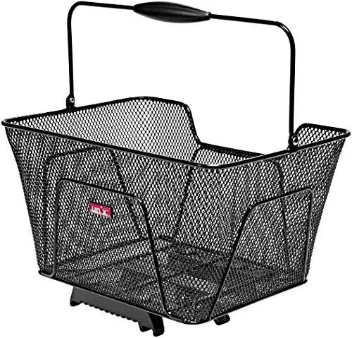 Produktbild: Unix Unisex – Erwachsene Reano Topklip Fahrradkorb, schwarz, 41x30x21cm