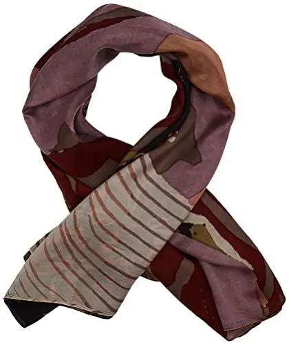 Produktbild: Unmade Copenhagen Women's RuthyUM Scarf, PRINT GREEN/BLACK/ROSE, One Siz
