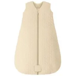 Produktbild: Unnivoll Schlafsack Baby Winter 2,5 Tog Baby Schlafsack 0-6 Monate Baumwolle Babyschlafsack Neugeborene Winterschlafsack Baby Warm und Weich 67 cm für Jungen Mädchen Aprikose