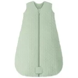 Produktbild: Unnivoll Schlafsack Baby Winter 2,5 Tog Baby Schlafsack 0-6 Monate Baumwolle Babyschlafsack Neugeborene Winterschlafsack Baby Warm und Weich 67 cm für Jungen Mädchen Grün
