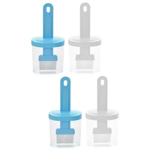 Produktbild: Unomor 4 pinsel küche kitchen brush Ölbürste soßenbesen marinierpinsel bbq brush BBQ-Sauce-Pinsel Grillzubehör für die Küche Grillbürste Bastelpinsel Pfannkuchen Ölpinsel Container