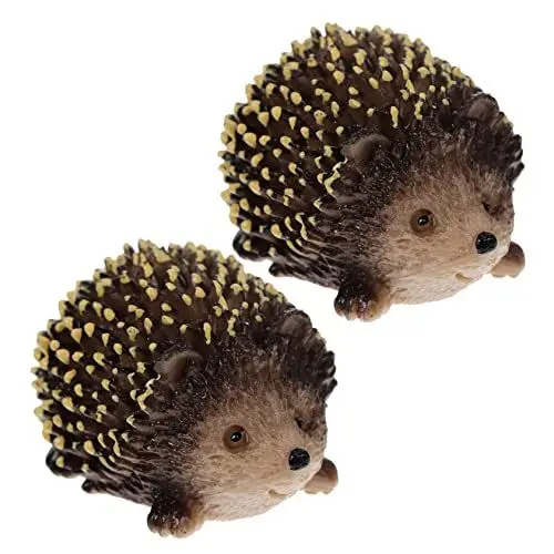Produktbild: Unomor 8 STK Igel-Statue Weihnachtsdeko Spielzeug Gartendekoration Miniatur-Igel Schmücken Miniatur-Ornament Mikrolandschaftsornament Cartoon-Miniatur-igelfiguren Kind Fest Plastik Moos