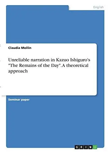 Produktbild: Unreliable narration in Kazuo Ishiguro's 