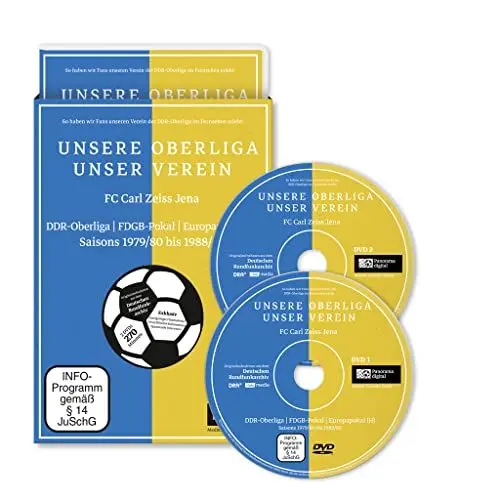 Produktbild: UNSERE OBERLIGA-UNSER VEREIN - FC Carl Zeiss Jena·· DDR-Oberliga, FDGB-Pokal und Europapokal-Heimspiele, Saisons 1979/80 bis 1988/89