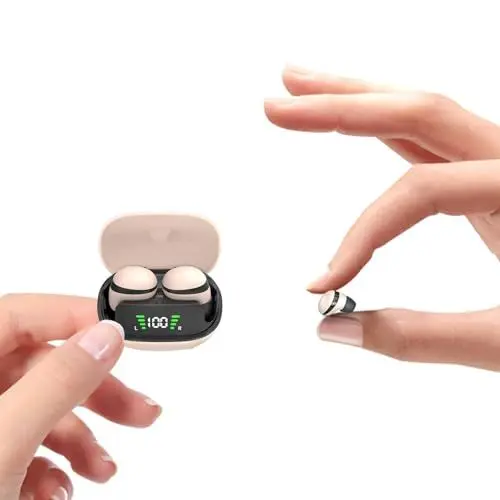 Produktbild: Unsichtbar Kleinste Mini Kopfhörer kabellos im Ohr Bluetooth Kopfhörer zum Schlafen drahtlose Sleep Headphones in Ear Wireless Sleep Earbuds Schlafkopfhörer für kleine Ohren Kinder Seitenschläfer