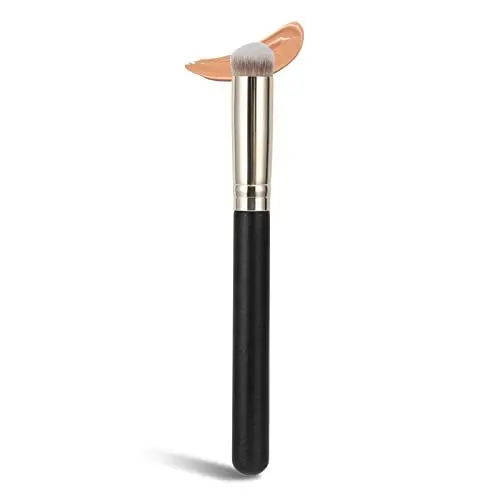 Produktbild: Dioche Unter Augen Concealer Pinsel, Mini Concealer Pinsel für dunkle Ringe und Flecken, Weiches Haar, Schwarz, Synthetische Faser, Kunststoffgriff