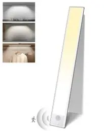 Produktbild: Unterbauleuchte LED Lichtleiste Küche Schrankbeleuchtung Dimmbar mit Bewegungsmelder, Unterbau Lichtleiste Kabellos 3 Modi Dimmbar Aufladbar für Kleiderschrank Beleuchtung, Nachtlicht Lampen 30CM