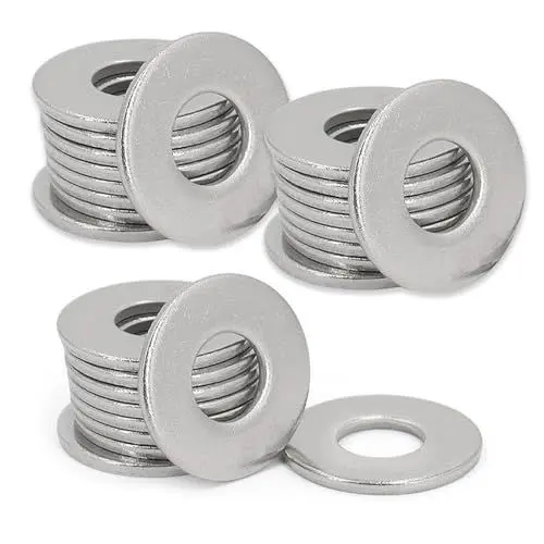 Produktbild: Unterlegscheiben M6 x 18mm 50 Stück Karosseriescheiben Beilagscheiben Unterlegscheiben M6 Edelstahl Passscheiben Flache Unterlegscheibe für Schrauben